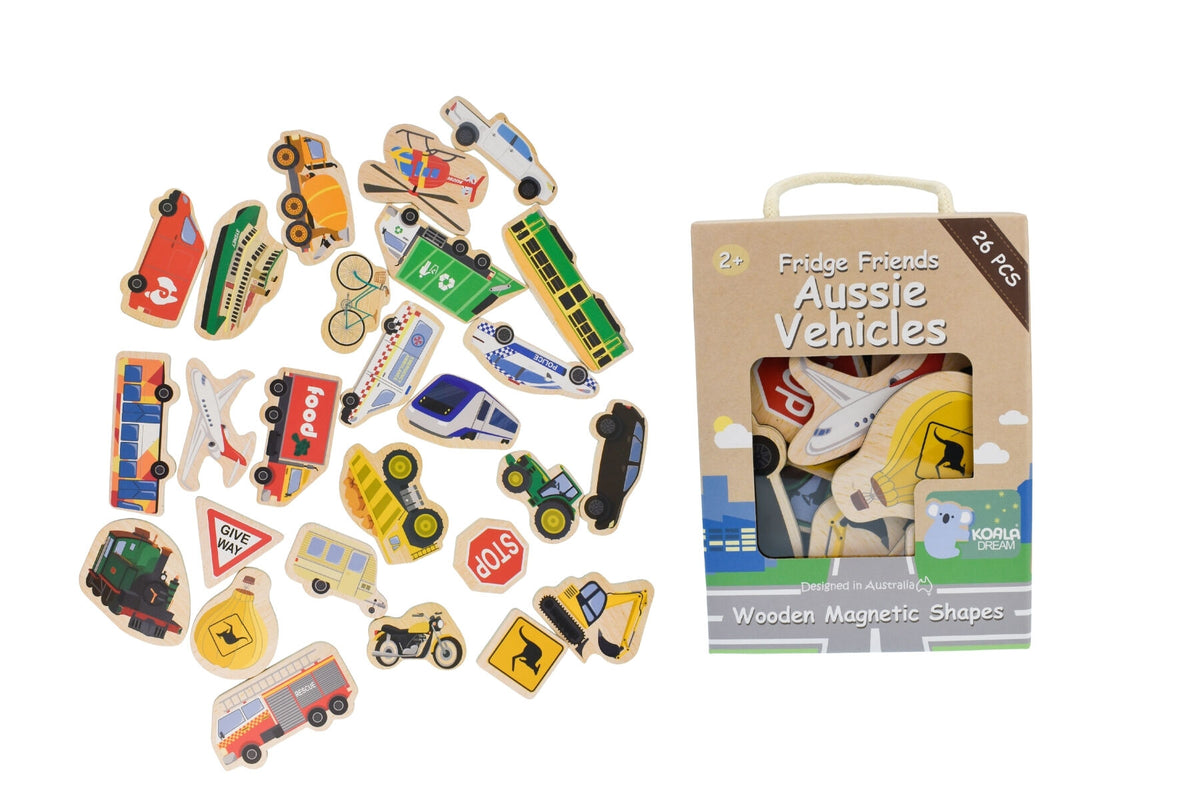 Aussie Vehicles Magnets 25pc - Koala Dreams