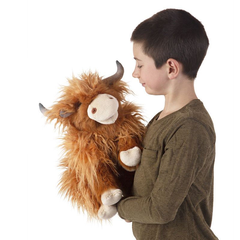 Highland Cow Hand Puppet - Folkmanis