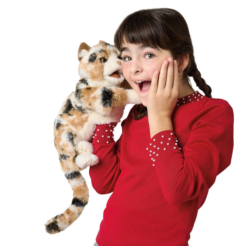 Calico Cat Hand Puppet - Folkmanis