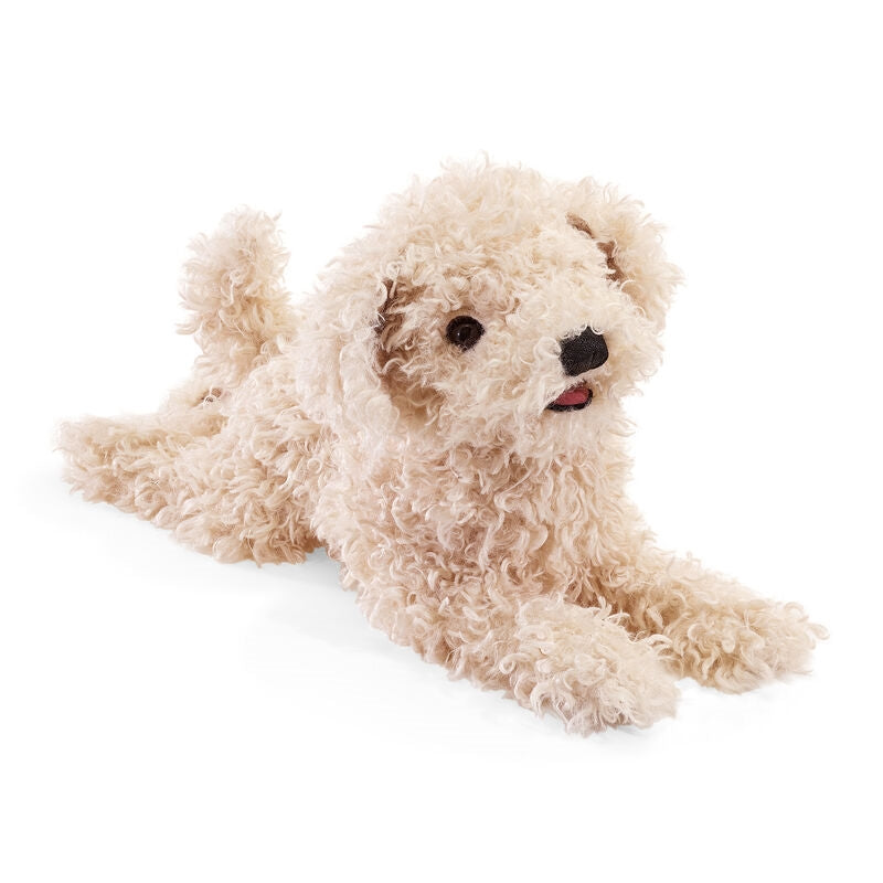 White Poodle Puppy Hand Puppet - Folkmanis