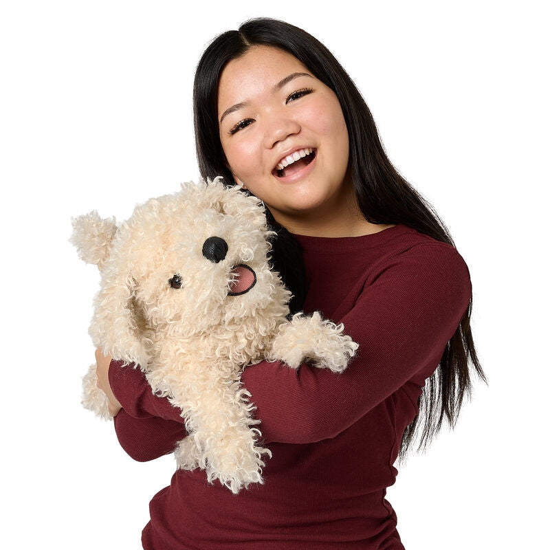 White Poodle Puppy Hand Puppet - Folkmanis