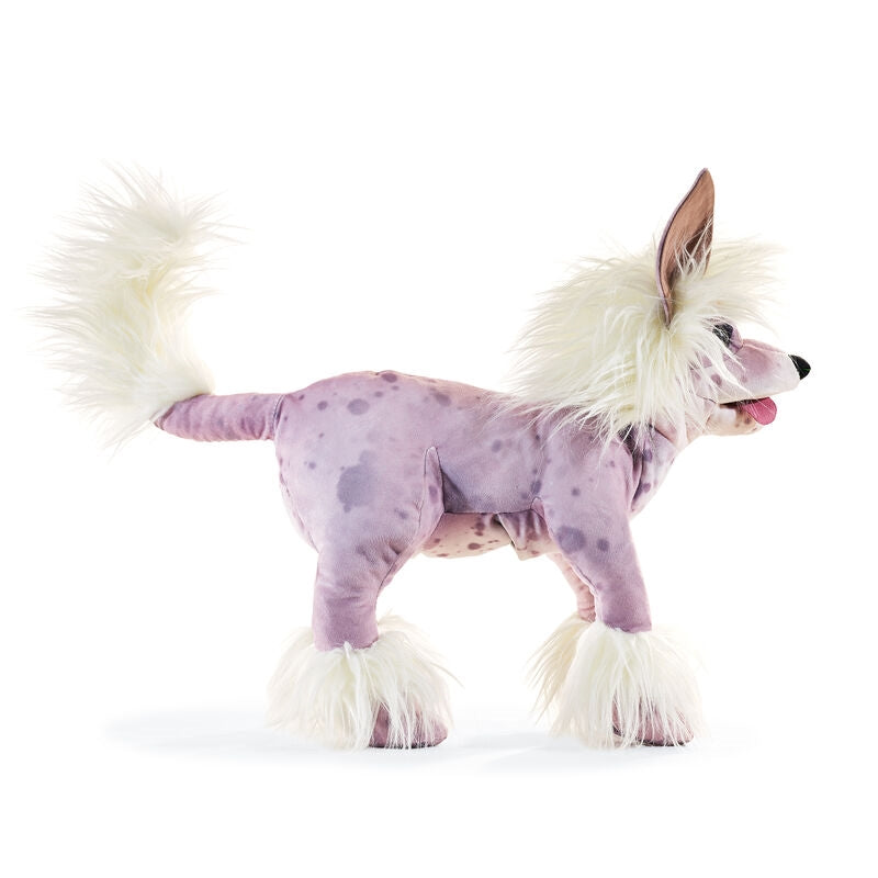 Chinese Crested Dog Hand Puppet - Folkmanis