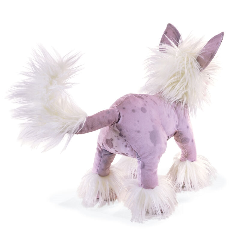 Chinese Crested Dog Hand Puppet - Folkmanis