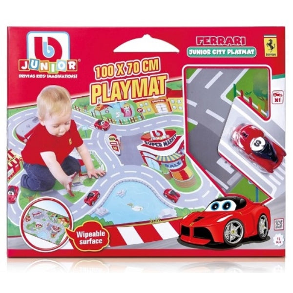 BBJ Ferrari Junior City Playmat with car