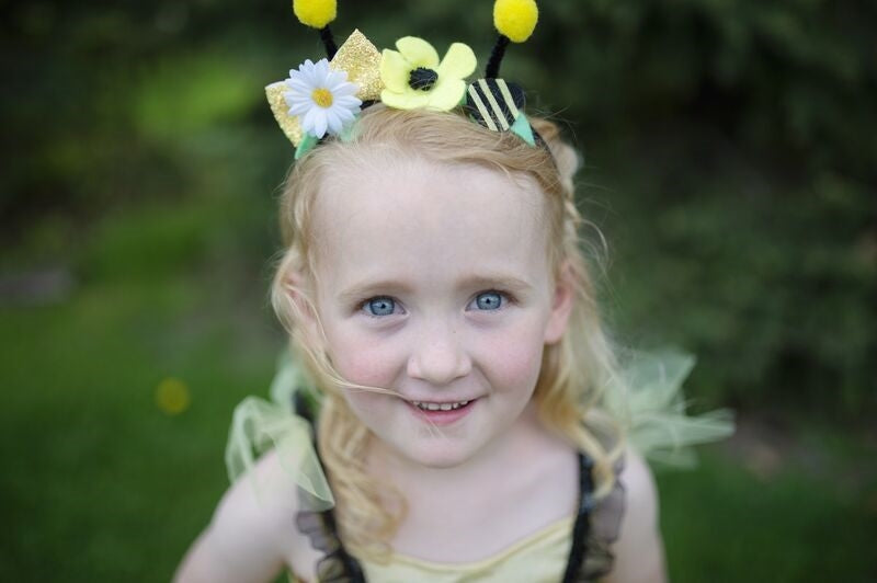 Bumble Bee Dress with headband Size 3-4 - Great Pretenders