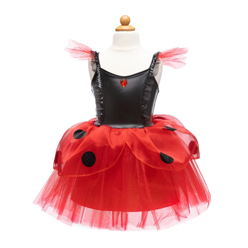 Lady Bug Dress with headband size 3-4 - Great Pretenders