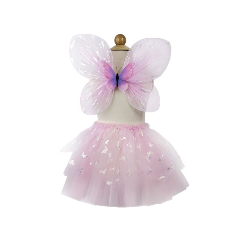 Pink Flutter Butterfly Tutu with wings size 4-6 - Great Pretenders