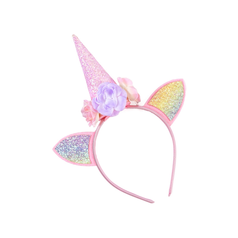 Rainbow Unicorn Cape &amp; Headband size 4-6 - Great Pretenders