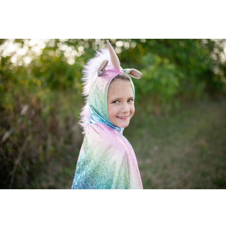 Rainbow Reversible Unicorn Dragon Cape - Great Pretenders