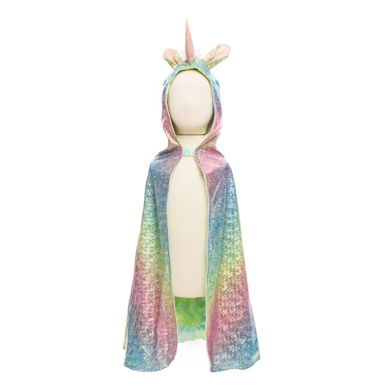 Rainbow Reversible Unicorn Dragon Cape - Great Pretenders
