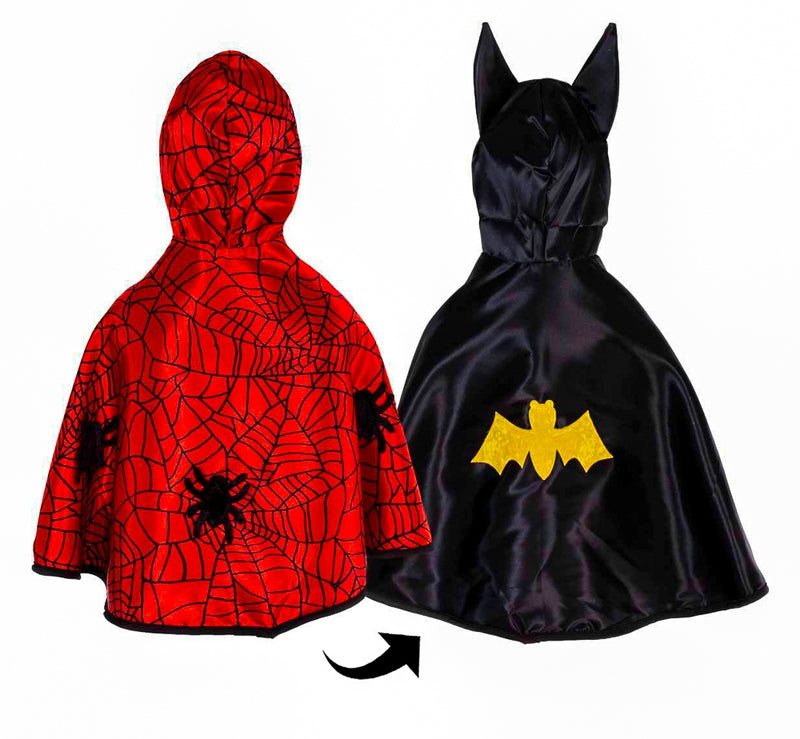 Spider and Bat Cape Reversible Toddler - Great Pretenders