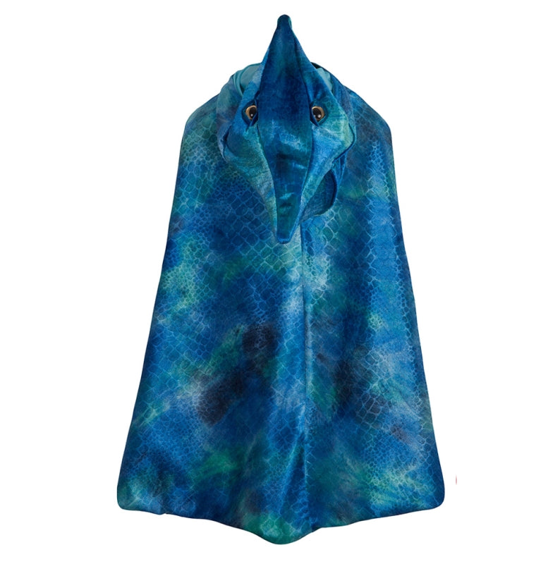 Blue Pterodactyl Hooded Cape - Great Pretenders