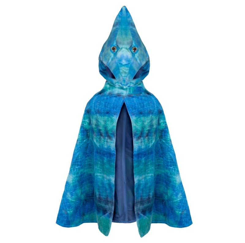 Blue Pterodactyl Hooded Cape - Great Pretenders