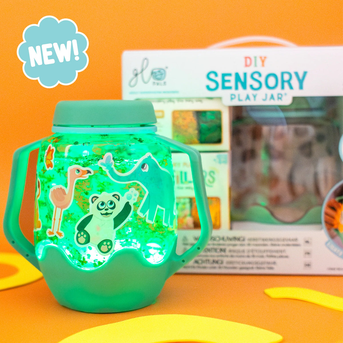 DIY Sensory Jar Gift Set Zoo - Jellystone Designs