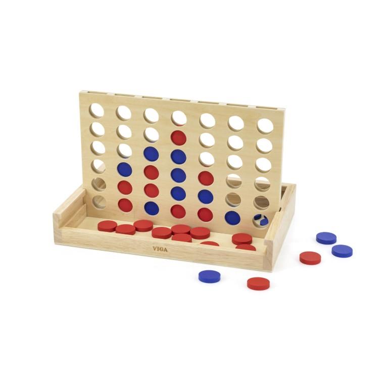Four in a Row Game Wooden - Viga