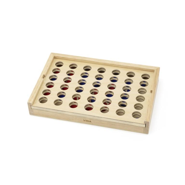 Four in a Row Game Wooden - Viga