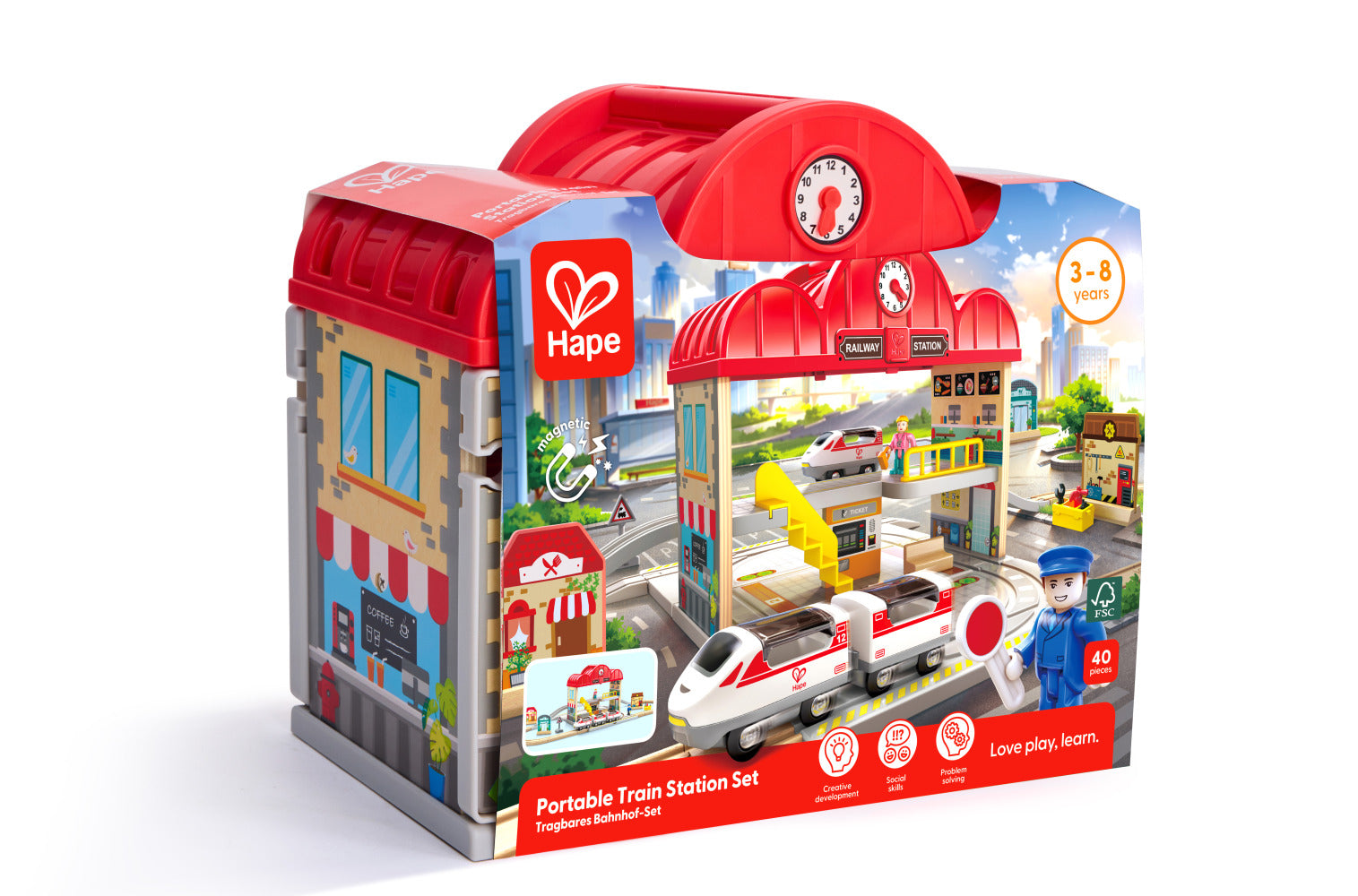 Portable Train Station Set - Hape