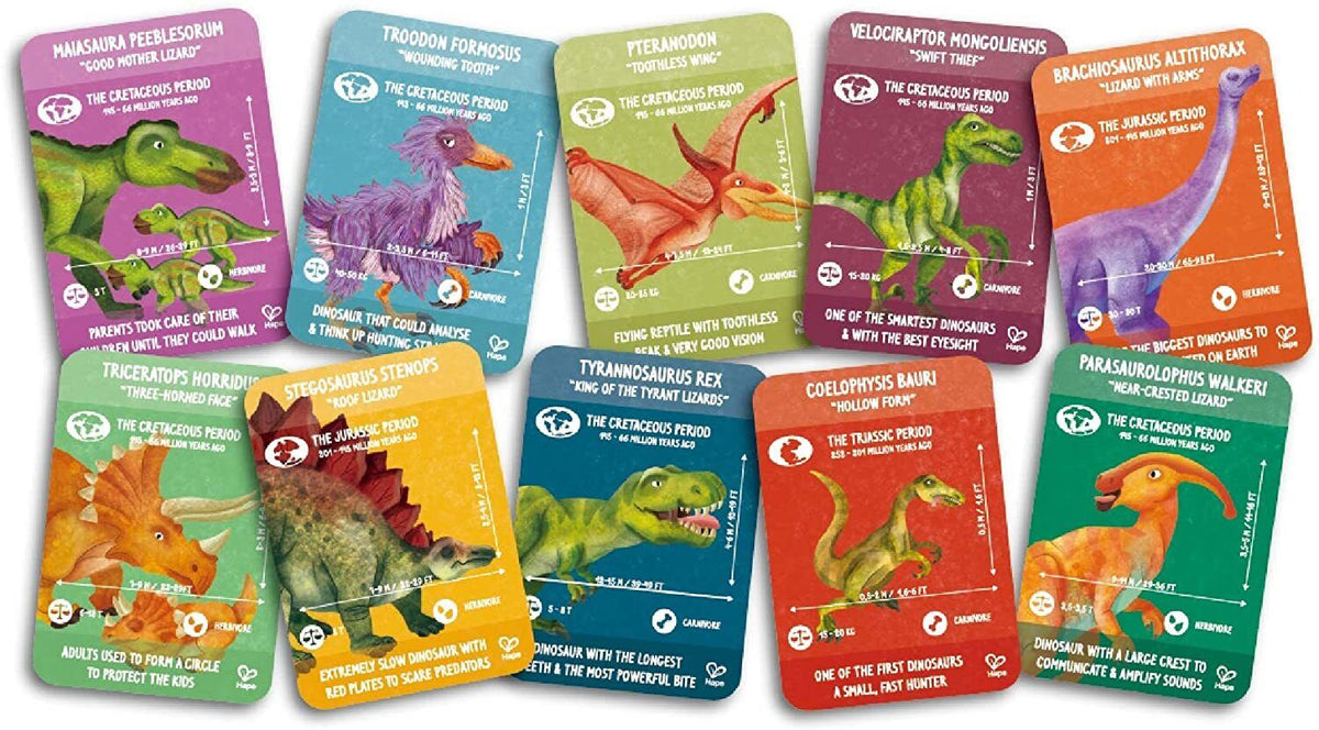 Dinosaurs 200pc Puzzle 1.5m long Glow in Dark - Hape
