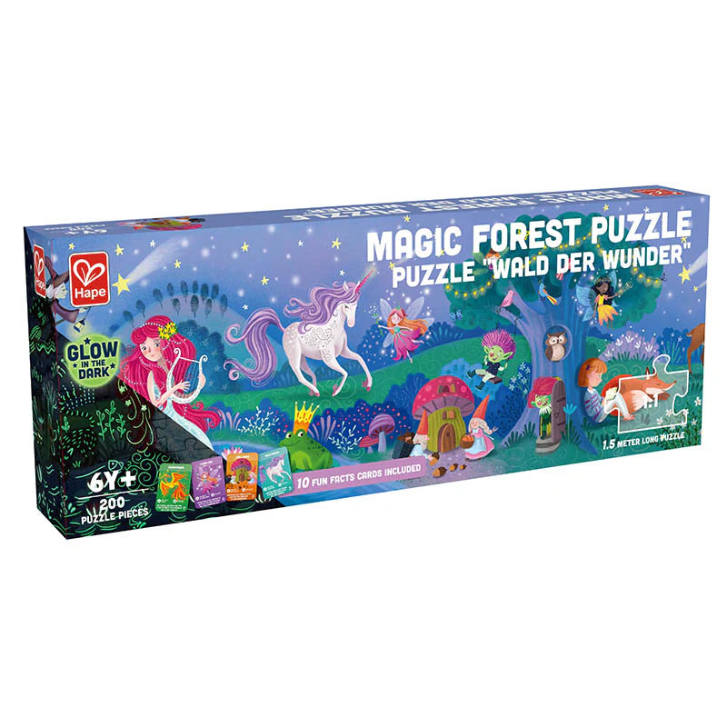 Magic Forest 200pc Puzzle 1.5m long Glow in Dark - Hape