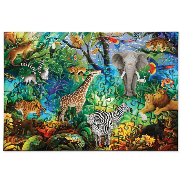 Jungle Paradise Holographic Puzzle 100pc - Crocodile Creek