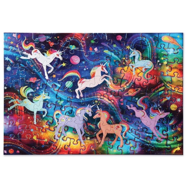 Unicorn Galaxy Holographic Puzzle 100pc - Crocodile Creek