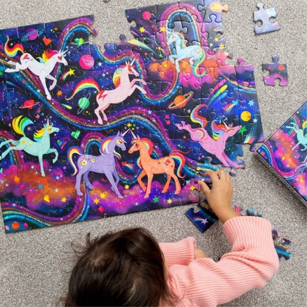 Unicorn Galaxy Holographic Puzzle 100pc - Crocodile Creek