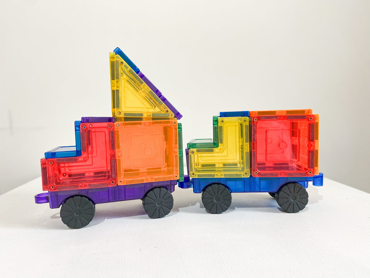 Car Pack 28pc Magnetic Tiles - Learn and Grow Toys