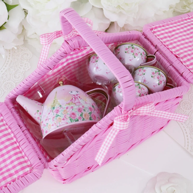 Claris in Paris Tea Set - Pink Poppy
