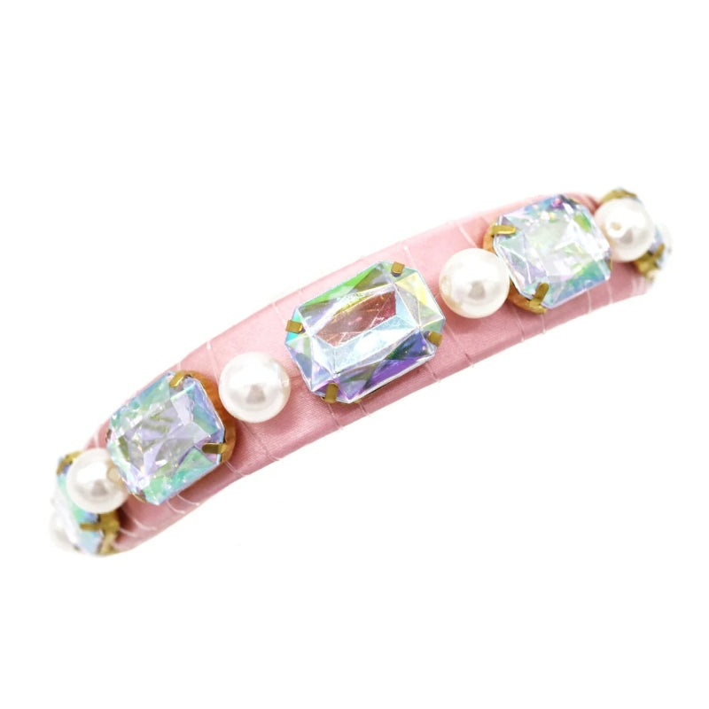 Claris Fashion Jewelled Headband - Pink Poppy