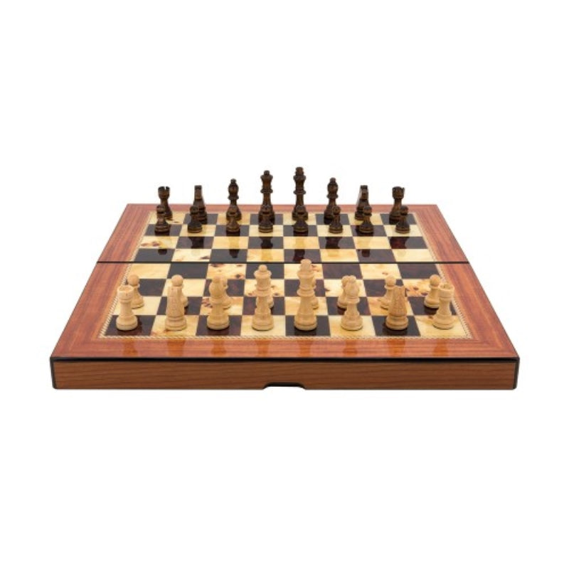 Walnut 16 Folding Chess Set - Dal Rossi
