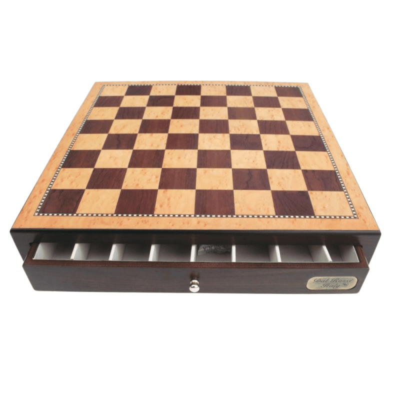 Walnut 18in Chess Box with Drawers - Dal Rossi