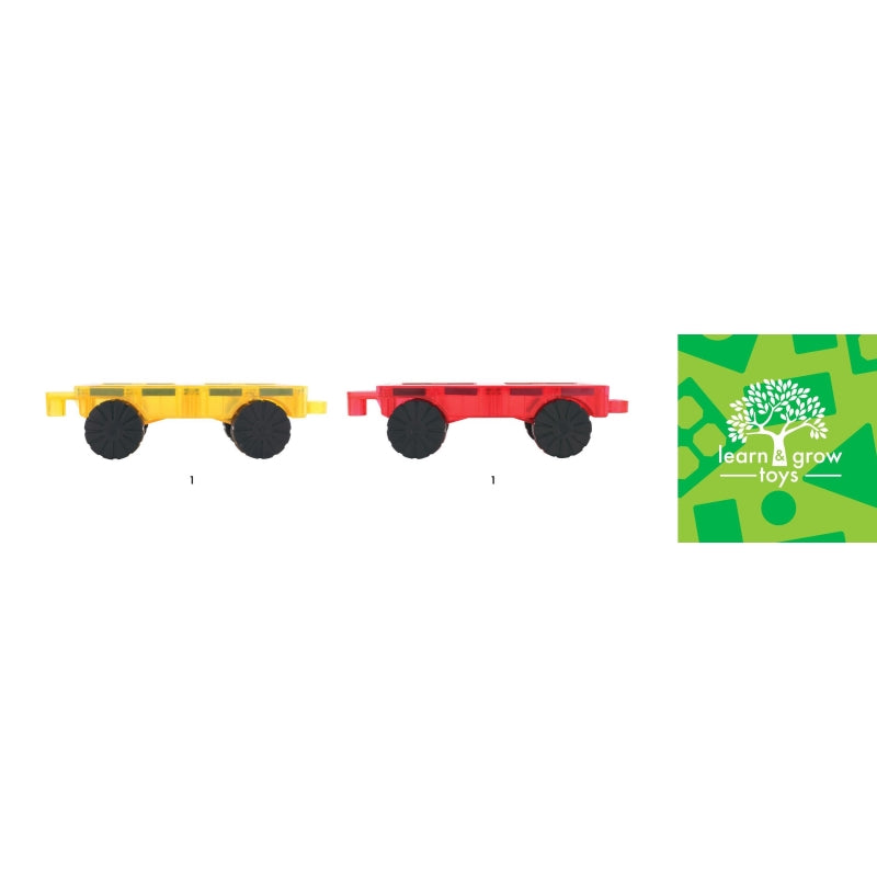 Car Base Pack 2pc  Magnetic Tiles - Learn and Grow Toys