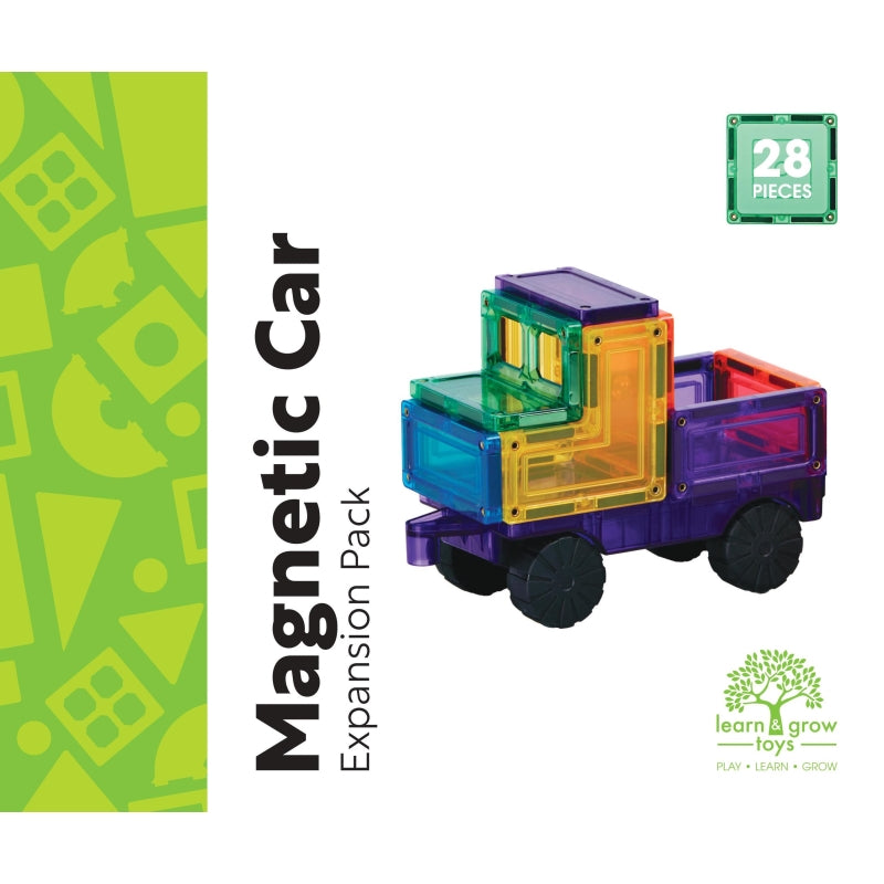Car Pack 28pc Magnetic Tiles - Learn and Grow Toys
