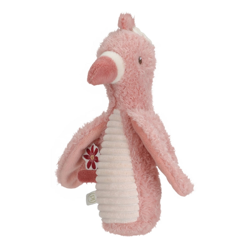 Safari Friends Squeaker with Rattle Flamingo - Little Dutch
