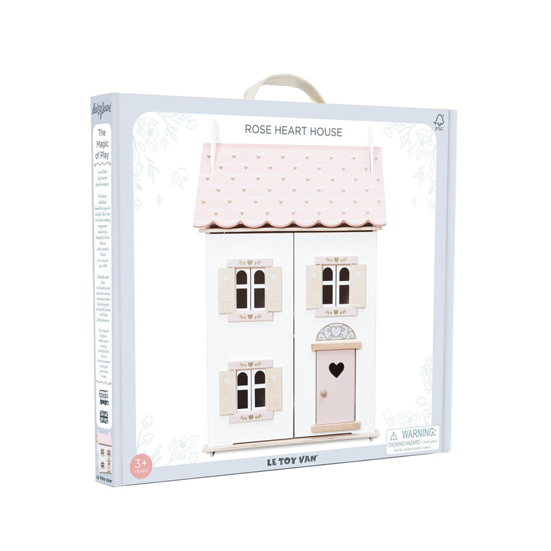 Wooden Rose Heart Doll House - Le Toy Van