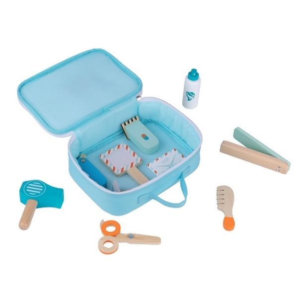 Wooden Hairdresser Playset in Carry Bag