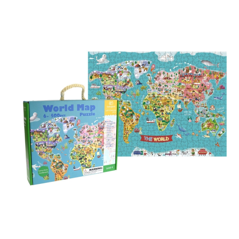 World Map 500pc Jigsaw Puzzle