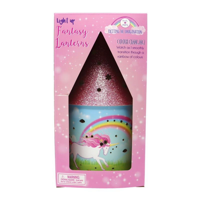 Stardust Unicorn Colour Changing Lantern - Pink Poppy