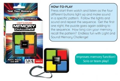 Memory Challenge Light n Sound Game