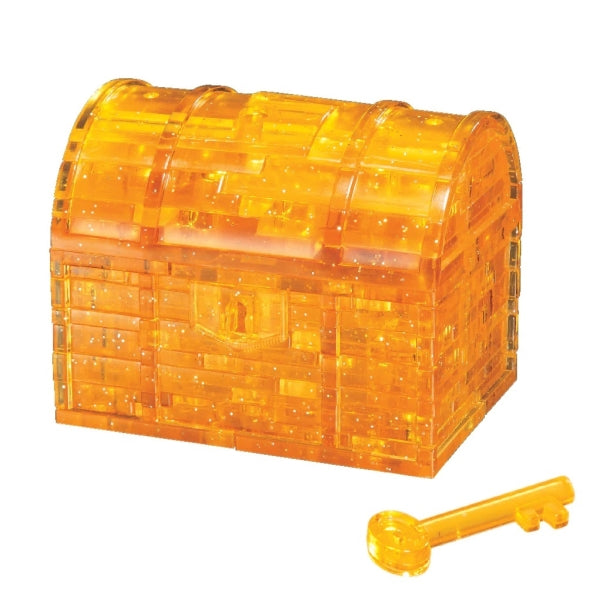 3D Golden Treasure chest- Crystal Puzzle