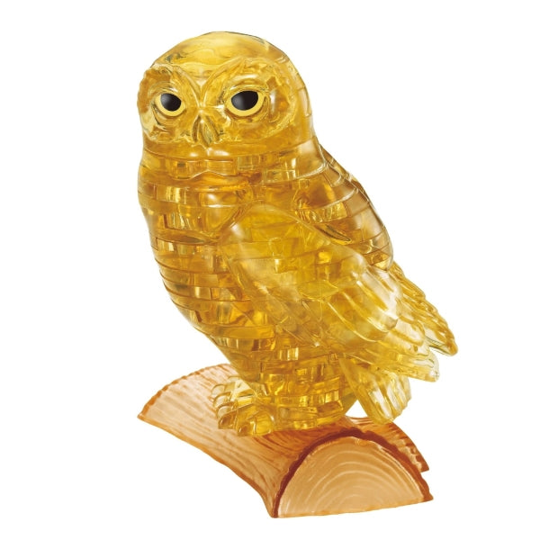 3D Gold Owl - Crystal Puzzle