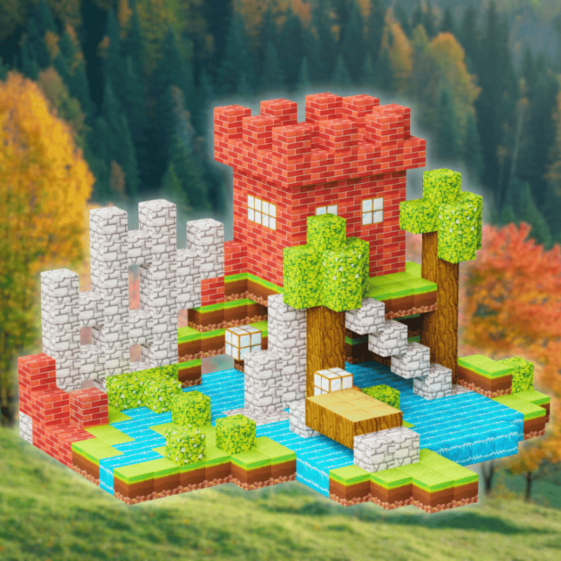 Magnetic Building Blocks 100pc Set  - Miniblox