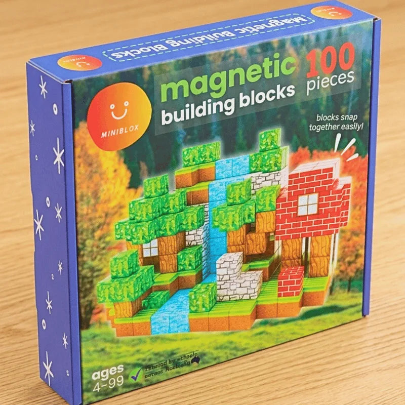 Magnetic Building Blocks 100pc Set  - Miniblox