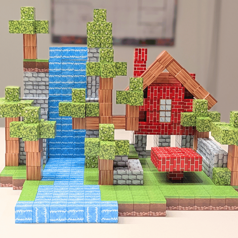 Magnetic Building Blocks 500pc Set  - Miniblox