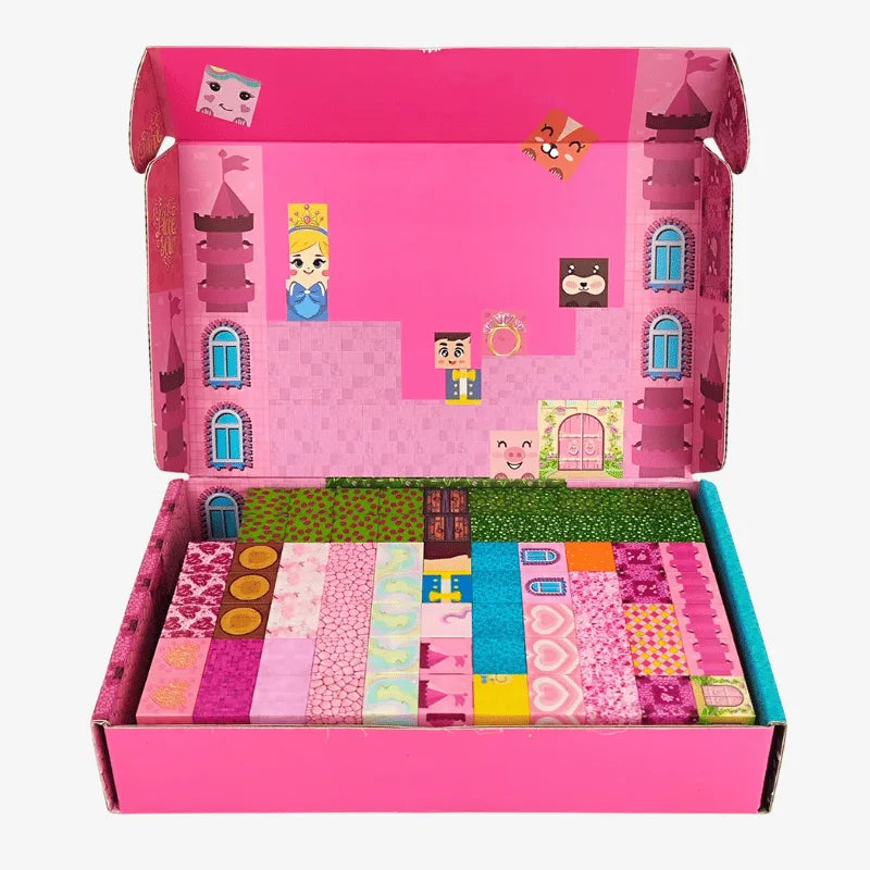 Magnetic Building Blocks 100pc Set Blossom Kingdom - Miniblox