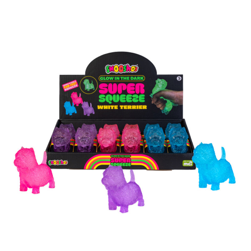 Super Squeeze White Terrier GID - Smoosho's
