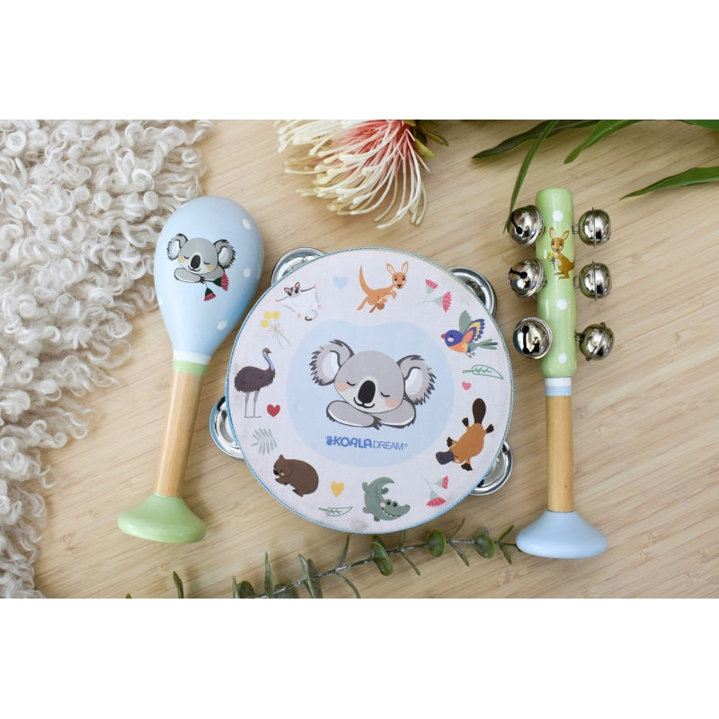 3pc Musical Set Bush Buddies Australian Animals - Koala Dream