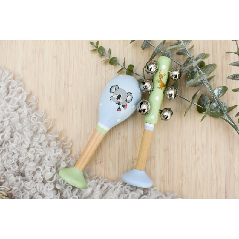 Maraca and Bellstick Set Bush Buddies Australian Animals - Koala Dream