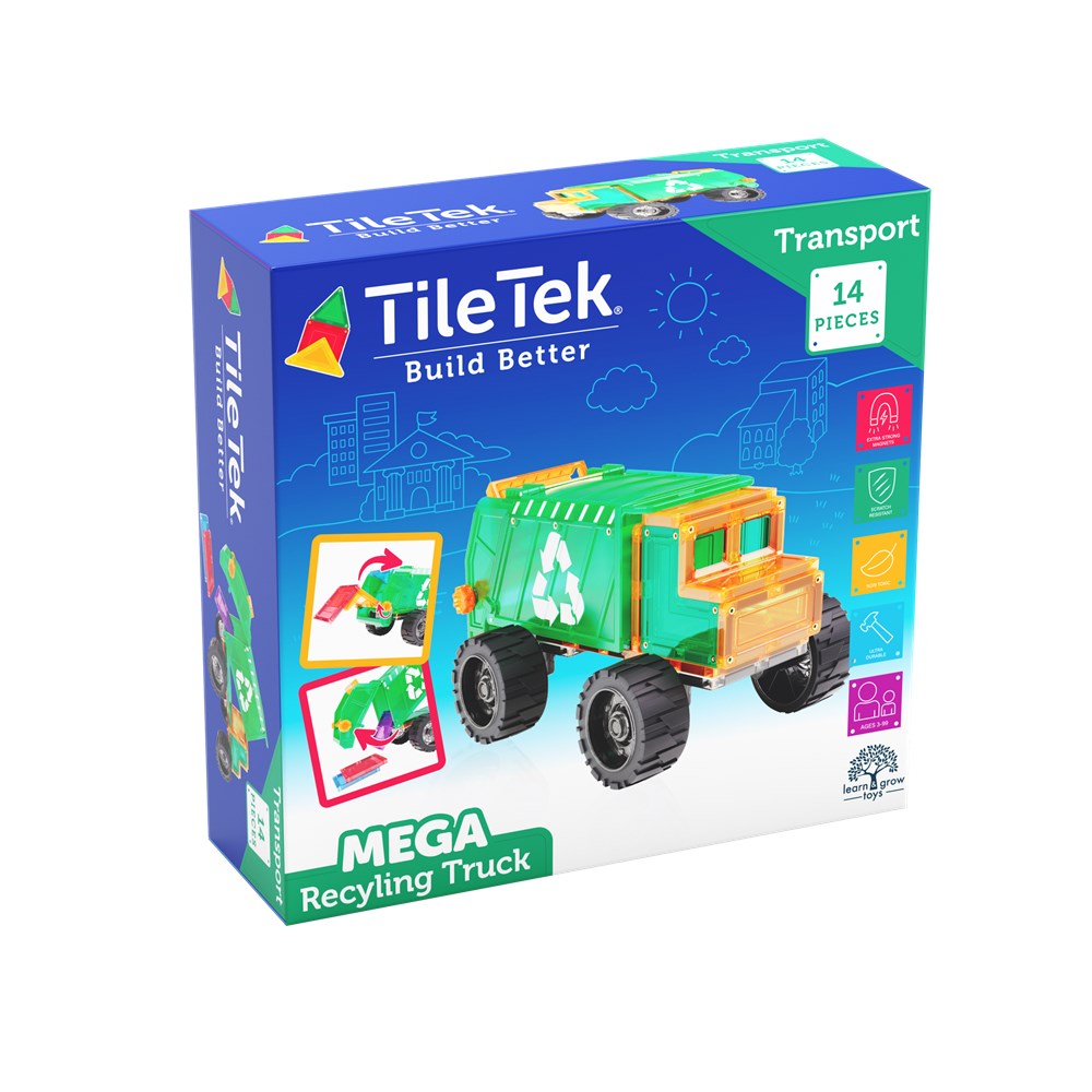TileTek 14 piece Mega Recycling Truck Set