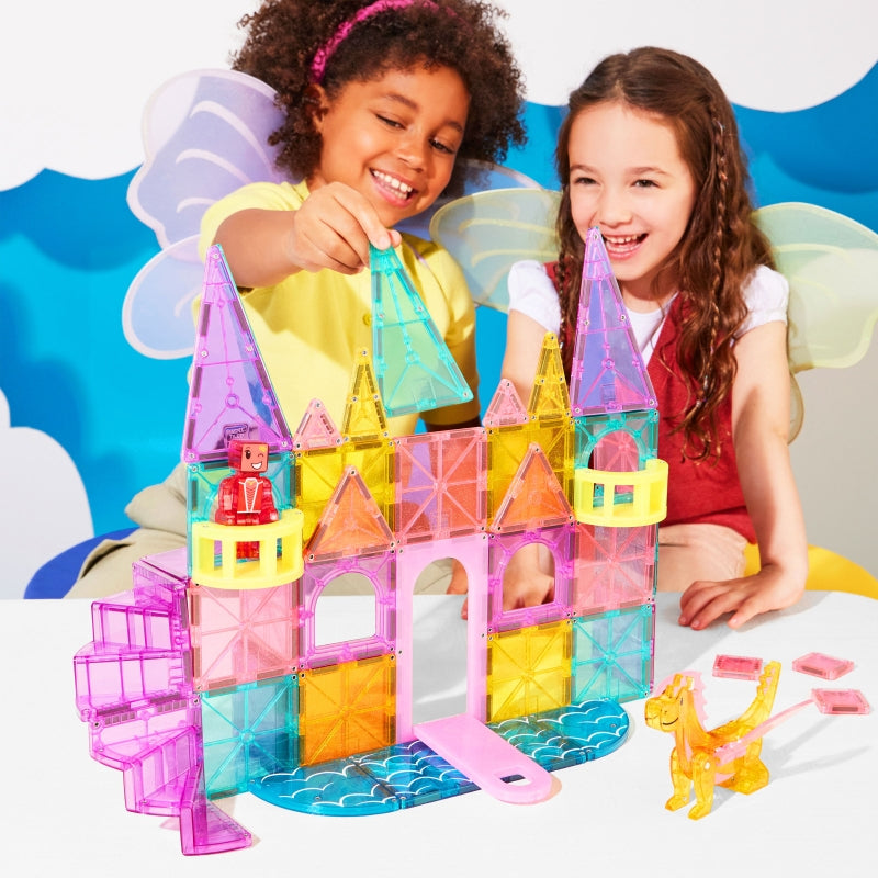 Castle DLX + microMags 48pc Set - Magna Tiles